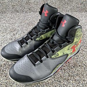 Under Armour Mens CF Lightning 1246938-035 Gray Basketball Shoes Sneakers Sz 13